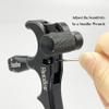 ZeoPeya Bow Release for Compound Bow, 4-Finger 360 Rotate Caliper Thumb Release Archery Accessories (Black) view 3