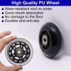 BENLIUDH Inline Skate Wheels With Bearings, 3 Inch Roller Blade 76mm Outdoor and Indoor Clear Wheels for Office Chairs, Luggage (4 Pack, Black) view 4