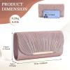 UBAYMAX Evening Bag Clutch Purses for Women Handbags Shoulder Crossbody Wedding Bag for Prom Cocktail Party Wedding (Rose Gold) view 3