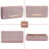 UBAYMAX Evening Bag Clutch Purses for Women Handbags Shoulder Crossbody Wedding Bag for Prom Cocktail Party Wedding (Rose Gold) view 4