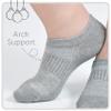 No Show Socks Girls 12 Pairs Kids Low Cut Non Slip Socks Boys Cotton Breathable Short Sock 5-8 Years Children(Black+White+Grey, XS) view 2