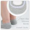 No Show Socks Girls 12 Pairs Kids Low Cut Non Slip Socks Boys Cotton Breathable Short Sock 5-8 Years Children(Black+White+Grey, XS) view 4
