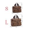 Dressnu Canvas bag business briefcase double shoulder Grey 44 * 32 * 13cm view 2