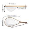 Aventik Fly Fishing Trout Landing Net Wooden Nets Soft Rubber Ghost Net Release Catch & Release (HWRN06) view 2