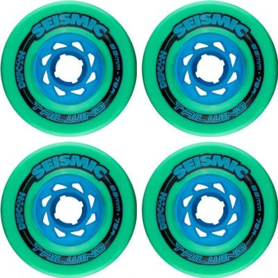 Seismic Skate Systems Tailwind Mint/Blue Skateboard Wheels - 83mm 79a (Set of 4)