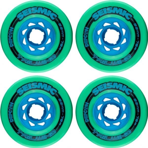 Seismic Skate Systems Tailwind Mint/Blue Skateboard Wheels - 83mm 79a (Set of 4)