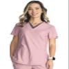 Cherokee Form Women Scrubs Top V Neck Plus Size CK843, 2XL, Mauve Orchid view 1