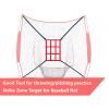 Strike Zone Target for Baseball Softball net, Throwing Pitching Hitting Batting Catching Practice Target, Pitcher Accuracy Training Aids (Red-9 Hole-1 Pack) view 2