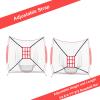 Strike Zone Target for Baseball Softball net, Throwing Pitching Hitting Batting Catching Practice Target, Pitcher Accuracy Training Aids (Red-9 Hole-1 Pack) view 3