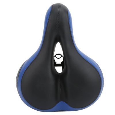 Pilipane Bikes Saddle, Microfiber Leather Bikes Saddle, Hollow Carved and Damper Mountain Bikes Seat Cushion, Comfortable Bikes Seat Cushion for Men Women(Black Blue)