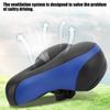 Pilipane Bikes Saddle, Microfiber Leather Bikes Saddle, Hollow Carved and Damper Mountain Bikes Seat Cushion, Comfortable Bikes Seat Cushion for Men Women(Black Blue) view 2