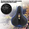 Pilipane Bikes Saddle, Microfiber Leather Bikes Saddle, Hollow Carved and Damper Mountain Bikes Seat Cushion, Comfortable Bikes Seat Cushion for Men Women(Black Blue) view 3