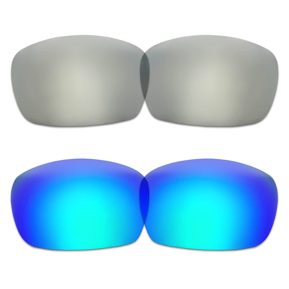 TERYDANBLE Compatible/Replacement Lenses for Spy Optic Dirk with Silver/Green Color
