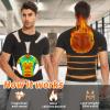 SHAPERIN Sauna Shirt for Men Short Sleeve Sauna Top Heat Trapping T-shirt Sauna Suit Sweat Vest Body Shaper Gym Workout (Black,2XL) view 3