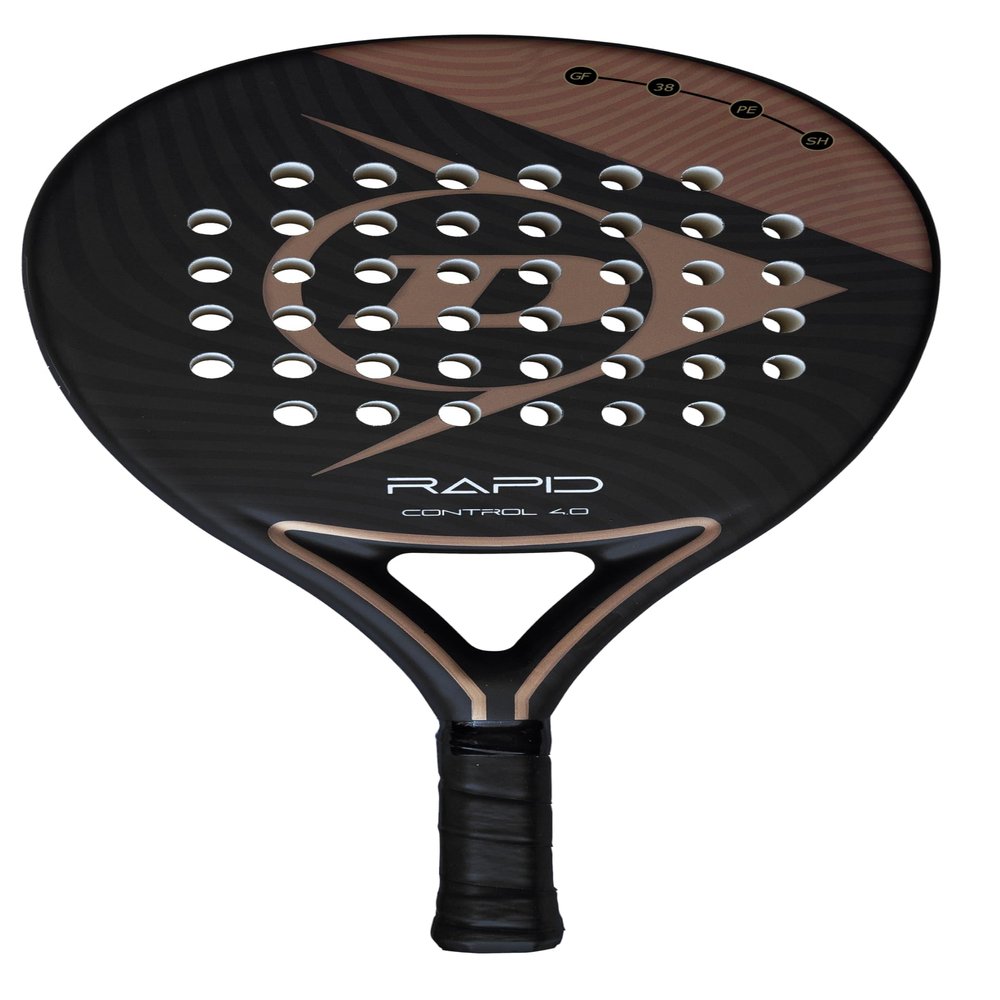 Dunlop Sports Rapid Control 4.0 Padel Racket, Black/Bronze