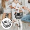 BESPORTBLE Cycling Storage Part Bike Basket Front for Boys and Girls Decorative Iron Scooter Basket Multi-Purpose view 3