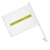 CUNY School of Law Secondary Logo Car Truck Flag with Window Clip On Pole Holder - Right Passenger Side view 1