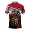 Custom Dart Polo Shirt with Name, Personalized Darts Player Jersey, Cool 3D Print Dartboard T-Shirt, Unique Sportswear Gift for Dart Lovers and Team Players/Gifts8 view 1