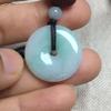 YHDONE Natural Jade Safety Buckle Circle Pendant Real Grade A Certified Burma Jadeite necklace view 3