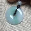 YHDONE Natural Jade Safety Buckle Circle Pendant Real Grade A Certified Burma Jadeite necklace view 4