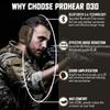 PROHEAR 030 Upgraded Bluetooth Electronic Shooting Hearing Protection Muffs with GEP02 Gel Ear Pads, Noise Reduction Sound Amplification Headsets for Range, Gifts for Women Man - Brown view 2