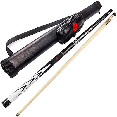 RYGHTTYT Billiard cue Sticks Handmade Snooker Cue Adult Maple Billiard Pool Cue 57Inch Adult, 1/2 Split High-Performance Pool Cue Stick 19Oz Sport Silicone Grip(Color:Rod Barrel Set;Size:11.5Mm)