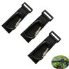 YehVeh 3 Pack Handlebar Hook Clamp Bike Hooks for Hanging Helmet Purse Diaper Bags D Clips Clasp Hanger Heavy Duty Strap Lock for Motorcycles Stroller Wheelchair Scooters Bicycles Vehicle Handle Bar view 1