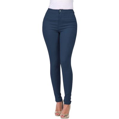 XUETON Womens Slim Fit Dress Pants for Work Business High Waisted Stretch Jegging with Pockets Skinny Jeans Denim Pencil Pant(Blue,Medium)
