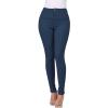 XUETON Womens Slim Fit Dress Pants for Work Business High Waisted Stretch Jegging with Pockets Skinny Jeans Denim Pencil Pant(Blue,Medium) view 1