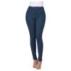 XUETON Womens Slim Fit Dress Pants for Work Business High Waisted Stretch Jegging with Pockets Skinny Jeans Denim Pencil Pant(Blue,Medium) view 2