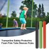 18pcs Trampoline Pole Foam Sleeves, Trampoline Foam Pole Covers, Trampoline Replacement Foam Poles, 40cm Foam Tubing Protective Padding, Ideal For Regular Trampoline Poles, Fits 1/1.8" Diameter view 2