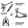 HIMALO Downhill Suspension Frame 27.5er 29er Mountain Bike Frame 17''/19'' Disc Brake Thru Axle Boost Bike Frame XC/DH,with Rear Shocks (Color : Black, Size : 29x19'') view 4