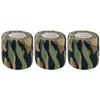 homeemoh Self Adhesive Sports Tape, 3 Rolls (2.5cm x 4.8 Meters) Camouflage Tape for Military Hunting, Camo Cohesive Bandages for Wrist & Ankle Sprains Swelling view 1