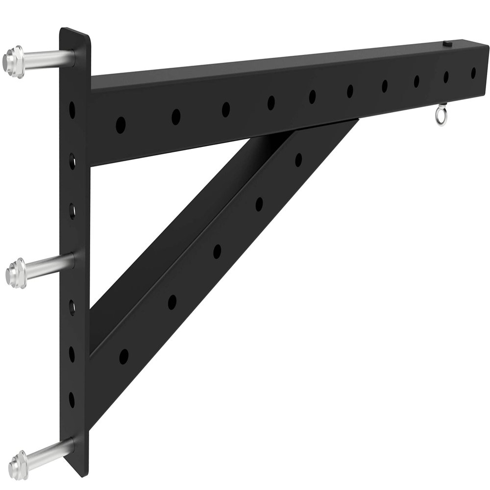 French Fitness Heavy Bag Hanger Attachment 11-Gauge Steel, 992 lb Capacity Adjustable Mount for FSR100 & R20 Racks, 360 Maneuverability, 3-Bolt Locking System