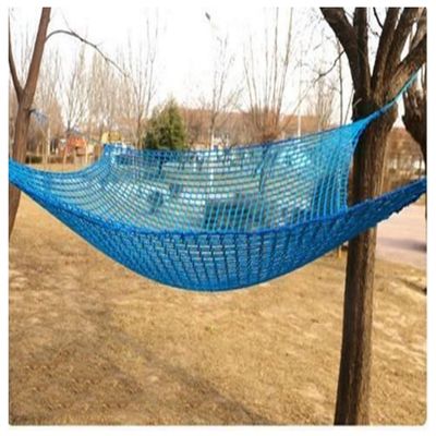 Climbing Cargo Net 5mm Thick 5cm mesh Treehouse net Double Layers Playground Safety Net Climbing Cargo net Cargo Rope net Used for Treehouse Accessories (Color : Blue, Size : 3X4.5m)