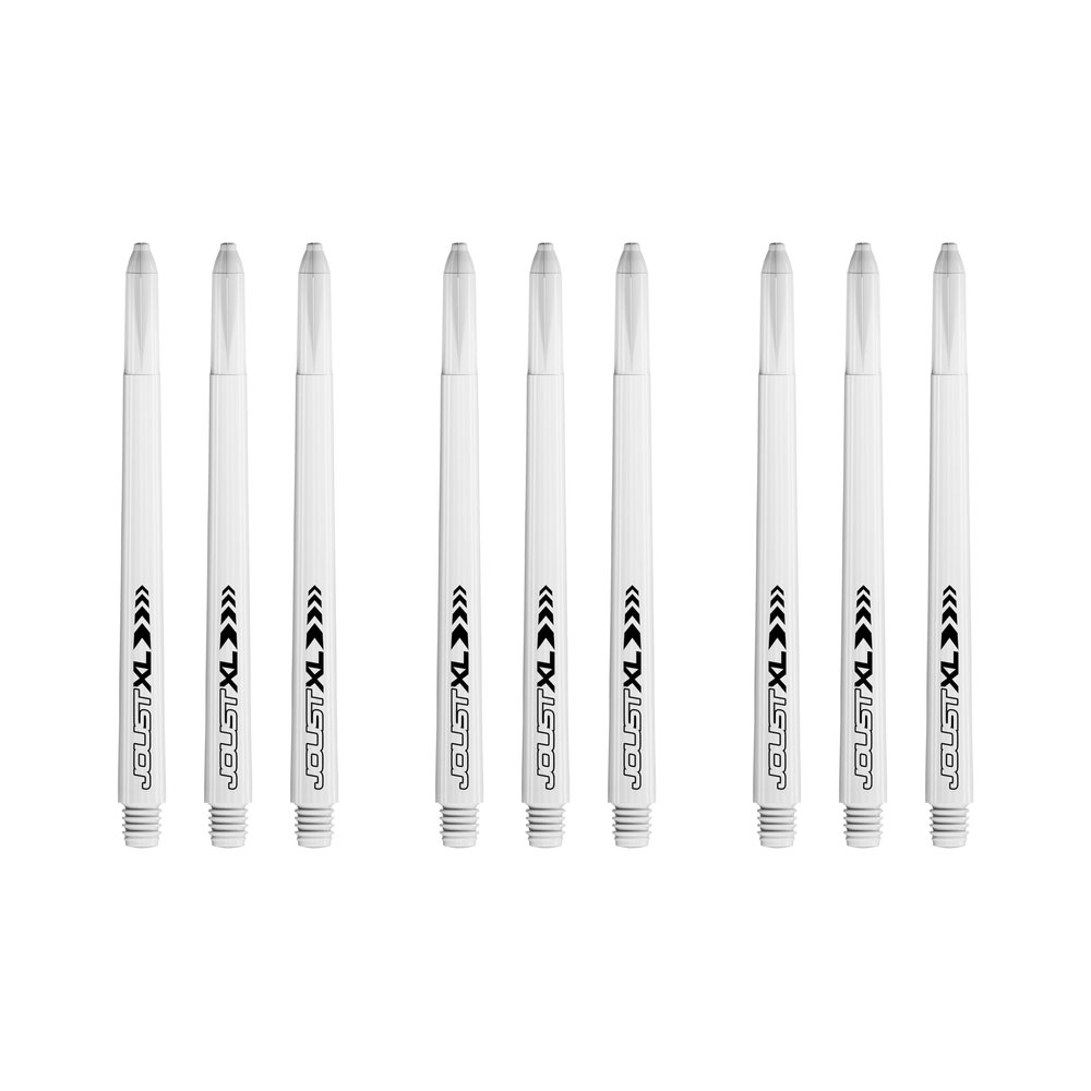 RED DRAGON Luke Humphries Joust XL White Dart Shafts - 3 Sets Per Pack (9 Dart Shafts in Total)