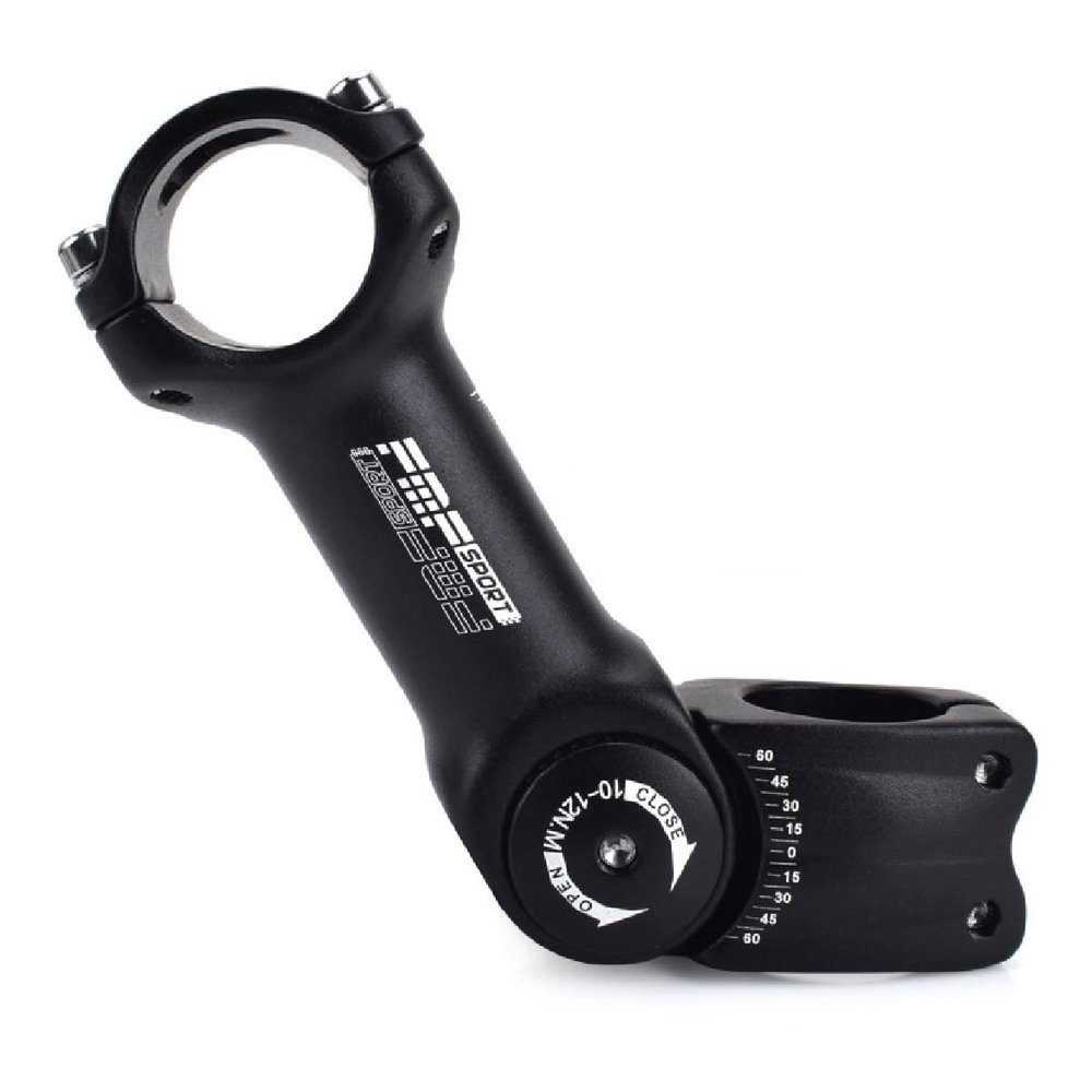 BUDAOWEN Bike Stem 25.4Mm/31.8Mm Aluminum Alloy Adjustable Mountain Bike Handlebar Stem Front Fork Stem Extender Adapter for Most Road City Accessories,31.8 * 130mm
