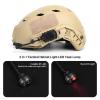 rdzzwxw Tactical Helmet Light Military with IR + Red LED Task Lamp, Survival Signal Light Helmet Accessories Mount for Mich Fast Helmet Molle System 20mm Picatinny Rail Outdoor Sports view 2