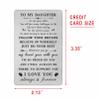 HYHYDHP Mothers Day Gifts for Daughter - Daughter Birthday Cards from Mom Dad - Proud Daughter Graduation Ideas view 2