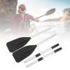 Bagima 1 Pair Set 132cm Aluminum Alloy Paddle Detachable Boat Oars Boat Oars Kayak Paddles for Rowing Boats Raft view 4
