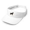 German Shepherd hat, Embroidered Unisex Visor hat, German Shepherd Gifts, Dog mom dad hat. White view 3