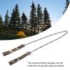 TITA-DONG 36 Inch Portable Pocket Chainsaw, Rope Chain Saw with Double Sides Teeth Blades, Manganese Steel High Reach Tree Limb Hand Rope Saw for Wood Cutting Camping Hunting Garden Work view 3