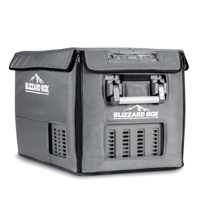 Blizzard Box 56QT Insulated Cover  Heavy-Duty Polyester Cover for Portable Fridge Freezer, Weather-Resistant, UV & Water Protection, Extra Insulation for Overlanding, Camping & Outdoor Adventures