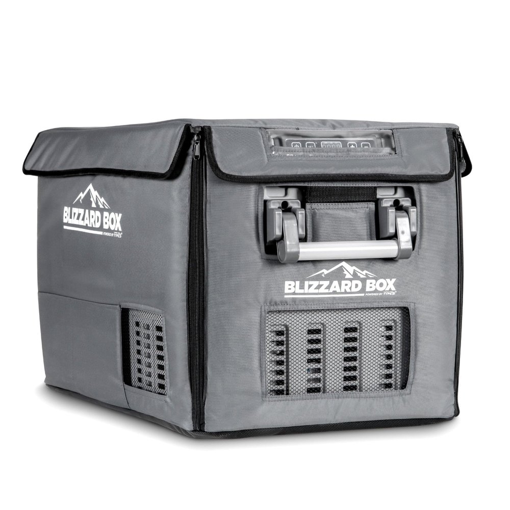 Blizzard Box 56QT Insulated Cover  Heavy-Duty Polyester Cover for Portable Fridge Freezer, Weather-Resistant, UV & Water Protection, Extra Insulation for Overlanding, Camping & Outdoor Adventures