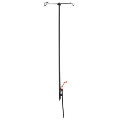 Camping Lantern Stand, Multipurpose Lightweight Adjustable Height Lantern Stand Pole Lamp Stand with Stake and Hook, Aluminum Alloy Outdoor Lantern Pole Hanger for Camping Outdoor Sporting Goods