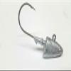 10-Unpainted New Shad Jig Head Striped Bass Fluke Redfish Lure Ultra Point 3/8oz view 1