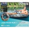 Intex 56835EP River Run I Camo Inflatable Floating Towable Water Tube Raft with Cup Holders and Handles for River, Lake, or Pools, Gray Camo (6 Pack) view 4