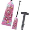 Hornet Watersports Dragon Boat Paddle - Pink Dragon - Adjustable Carbon Fiber Dragon Boat Paddle - IDBF Approved - Dragon Boat Accessories - Dragonboat Paddles (Clamp Adjustable) view 1