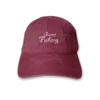 USmania Gone Fishing Embroidered Cap Baseball Hat Washed Dad Cap (Maroon) view 1