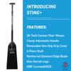 Hornet Watersports Dragon Boat Paddle - Black Glossy - Adjustable Carbon Fiber - IDBF Approved - Dragon Boat Accessories view 2